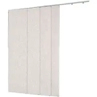 Vevor Panelgardiner, Utdragbara skenor från 116 cm till 218 cm B, Kantklippbara panelgardiner upp till 243 cm H, Vertikala mörkläggningsgardiner för skjutdörrar, altandörrar, Rumsavdelare, Ljusgrå