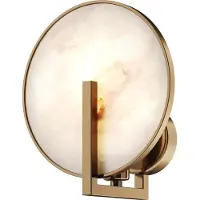 Maytoni Vägglampa Marmo, dimbar, Mässing / guld, Hall, Aluminium / grå / zink, Vägglampa, vägglampa inomhus