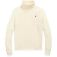 Ralph Lauren för kvinnor. 211888686012 Tröja i kashmir och ull i krämvit (S), Casual, Lång ärm