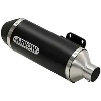 Arrow Urban Aluminium Dark With Dark End Cap Piaggio Medley 125/150 Abs ´20-23 Homologerad Ljuddämpare