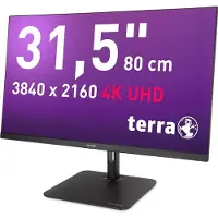 Terra 3295W LCD-skärm EEK F (A - G) 80 cm (31.5 tum) 3840 x 2160 pixel 16:9 5 ms HDMI, DisplayPort, Hörlursuttag, USB-C, RJ45 IPS LCD