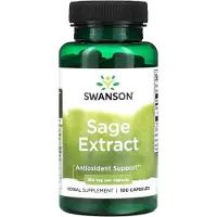 Swanson Health Salviaextrakt, 160 mg, 100 kapslar