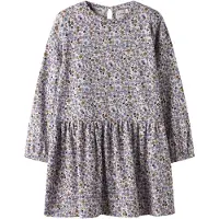 Name it Klänning - NmfTuline - Lilac Marble - - 5 år (110) - Klänning
