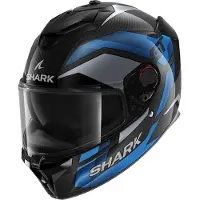 Shark Spartan GT Pro Carbon Ritmo Kolfiber/Blå/Grå M Unisex sort