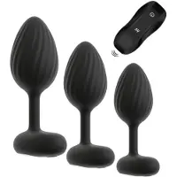 ANOS - RC Butt Plug Set With Vibration