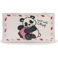 Nici Kärleksfull Panda Kudde 43x25 Cm