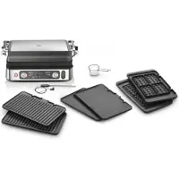 Braun MultiGrill 9 Pro CG 9167 - Grill - elektrisk - 1702 cm2 - svart / rostfritt stål