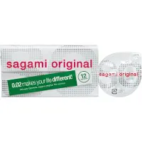Sagami Original 0,02 - kondom - 55 mm (12 st)