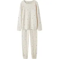 Name it Pyjamas 2-delad - NkfNightset - Peyote Melange - - 5-6 år (110-116) - Pyjamas 2-delad