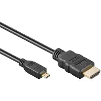 Goobay Ultra-high-speed HDMI cable to Micro-HDMI 8K @ 60 Hz - Cable length 1m