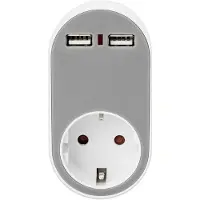 Digitus Universell Stickkontakt-adapter 2xusb-a