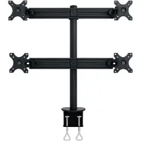 NeoMounts FPMA-D700D4 Monitor bordsfäste 4 Skärm(ar) 48,3 cm (19) - 76,2 cm (30) Svart Justerbar i höjd, Tiltbar, Svängbar, Roterbar