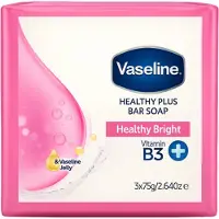 Vaseline Healthy Plus Vitamin B3 Bar Soap 75 g - 3 Pcs