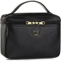 GUESS Nohea syntetiskt läder kosmetikväska PWH NOHE P0360 svart 29,5 x 18,5 x 15 cm