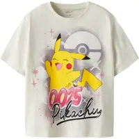 Name it T-shirt 'NKFJYDI POKEMON' gul / körsbärsröd / svart / off-white