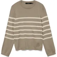 Vero Moda Tröja 'VMSABA' beige / brun