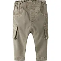 Name it Byxor - Baggy Cargo - NmmBen - Chinchilla - - 74 - Byxor - Bomull