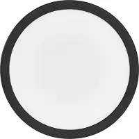 Osram LED taklampa ORBIS ULTRA SLIM, dimbar, Svart, Vardagsrum / matsal, Syntetmaterial, Modern, LED-taklampa