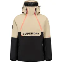 Superdry för män. MS110192A Freestyle Overhead Jacka beige (M), Casual, Utomhus, Återvunnen polyester