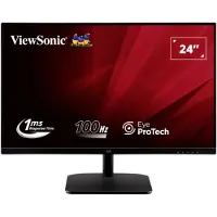 Viewsonic VA2432-MHD-3 LED-skärm EEK E (A - G) 61 cm (24 tum) 1920 x 1080 pixel 16:9 1 ms IPS LED