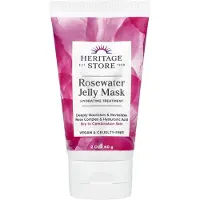 Heritage Store Rosenvatten Gelmask, Torr & Kombinerad Hud, 60G(2 oz) pink