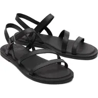 Toms Kira Läder Herr Svarta Träskor