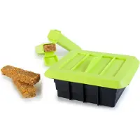 Ibili 747001 Kit för 12 Hantverksmässiga Energikakor Silikon Svart/Grön 15 x 7 x 7 cm 6 Delar