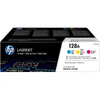 HP 128A CF371AM Toner Kombi-pack Cyan, Magenta, Gul 1300 sidor Original Tonerkassett