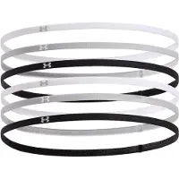 Under Armour Hårband - 6-pack - Svart/Grå/Vit - - One Size - Håraccessoarer