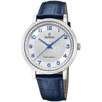 Festina Petite grey silver leather gents herrklocka F20660/1
