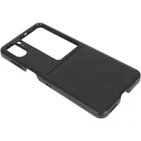 DIYelecs Fodral för Vikbar Telefon Premium Äkta Läder Skyddande Anti-Fall Skydd för Find N2 Flip Svart svart