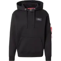 Alpha industries Sweatshirt 'Mirror' grå / mörkröd / svart / vit