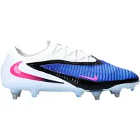 Nike Phantom 6 Elite Low Cut SG-PRO Attack - Blå/Pink Blast/Vit - Soft Ground (SG), storlek 40