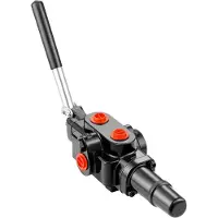 Vevor hydraulisk vedklyvventil 1 spole, 25 GPM hydraulisk riktningsventil, 3626 PSI hydraulisk lastventil, hydraulisk joystickventil för små traktorer, lastare, vedklyv