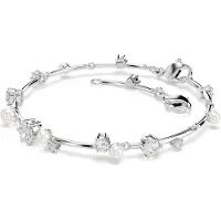 Swarovski Constella Edge Kedjearmband Med Kubisk Zirkonia Imitationskristall, Rodiumpläterad, Imitationspärla Damarmband Silver 5707511 Box (Random Color)