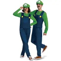 Disguise Nintendo Super Mario Luigi Klassisk Deluxe-dräkt För Män