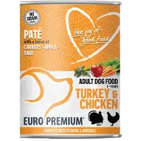 Euro Premium Adult kalkon och kyckling paté våtfoder hund