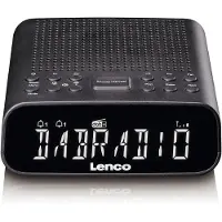 Lenco Klockradio - DAB+ Uhrenradio Bluetooth CR-606BK sw DAB, FM, DAB+ Väckningsfunktion Svart