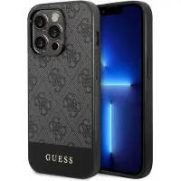 GUESS GUHCP14XG4GLGR iPhone 14 Pro Max 6,7" grå/grå hård väska 4G Stripe Collection
