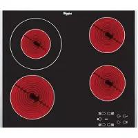 Whirlpool AKT 8130 BA - Keramisk häll - 4 kokplattor - Fördjupning - bredd: 56 cm - djup: 49 cm - svart