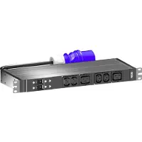 Rittal PDU Basic - Kraftdistributionsenhet (kan monteras i rack) - AC 230 V - 7.4 kW - 1-fas - utgångskontakter: 6 (2 x IEC 60320 C19, 4 x IEC 60320 C13) - 1U - 19 - 3 m sladd