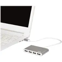 Port Designs 900120 USB-hubb 4 Port USB-A USB 2.0 480 MBit/s Grå, Vit 900120