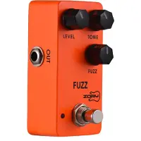 TOMTOP JMS ZORY Gitarr Fuzz Effektpedal LEVEL/TONE/FUZZ Mångsidiga Kontroller DC 9V 6.35mm Ingång/Utgång