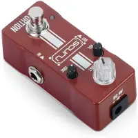 Aroma SCURU Gitarrdistortionspedal DIST/VOL/TON Högförstärkande förstärkare Dynamisk respons DC 9V 6,35mm vinröd färg
