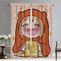 Household supplies MH Sankaku Head Myggnät 2 Stycken Skärmar Moderna Vardagsrumsgardiner för Kamera Halloween Dekoration Partition Barn W50xH70cmx2pcs-CL