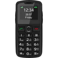 Beafon SL230 – 2G Silver Line stor knapptelefon med flip, svart