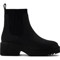 Toms Millie läderkvinnor svarta klackade anklar stövlar