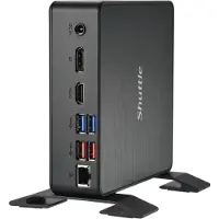 Shuttle Computer Group Shuttle XPC nano NC40U5 - Barebone - mini-PC 1 x Core i5 1235U / upp till 4.4 GHz - RAM 0 GB - Intel Iris Xe-grafik - Gigabit Ethernet - svart