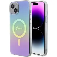GUESS GUHMP15SHITSU iPhone 15 6,1" lila/lila hårdplastfodral IML Iridescent MagSafe