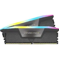 Corsair Vengeance RGB - DDR5 - sats - 32 GB: 2 x 16 GB - DIMM 288-pin - 6000 MT/s / PC5-48000 - CL38 - 1.35 V - ej buffrad - on-die ECC - grå